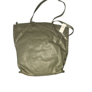 Women's NY & C Olive Green Studded Tote Bag One Size #653